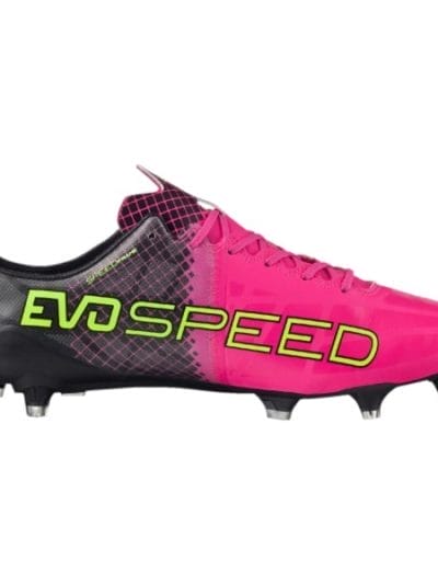 Fitness Mania - Puma evoSPEED 1.5 Tricks FG Mens Football Boots - Pink Glo/Safety Yellow/Black