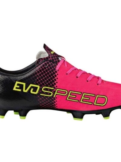 Fitness Mania - Puma evoSPEED 4.5 Tricks FG Mens Football Boots - Pink Glo/Safety Yellow/Black