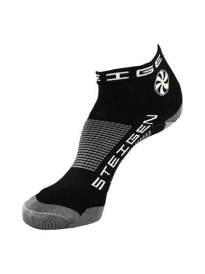Fitness Mania - Steigen Quarter Length Running Socks - Black