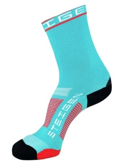 Fitness Mania - Steigen Three Quarter Length Running Socks - Aqua