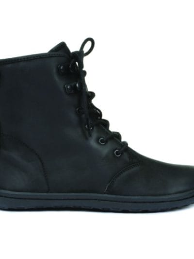 Fitness Mania - Vivobarefoot Gobi Hi Top Leather Womens Boots - Black Hide