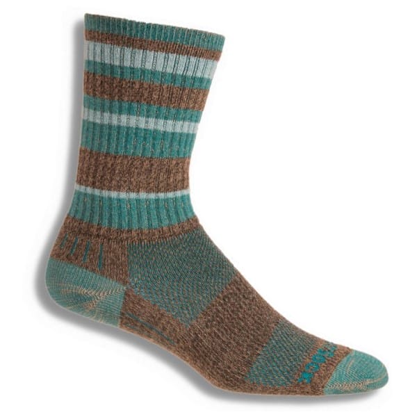Fitness Mania - Wrightsock Adventure Anti-Blister Crew Socks - Brown/Teal
