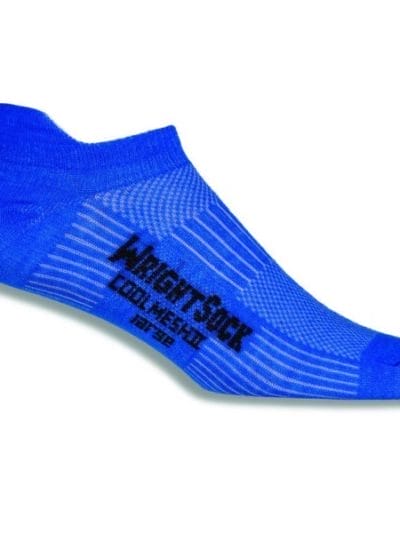 Fitness Mania - Wrightsock Coolmesh II Anti-Blister Tab Running Socks - Blue