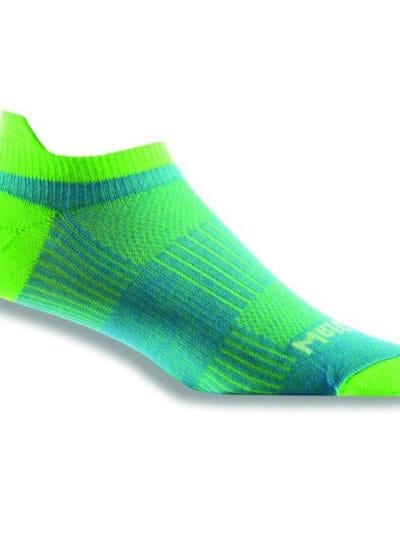 Fitness Mania - Wrightsock Coolmesh II Anti-Blister Tab Running Socks - Blue/Green