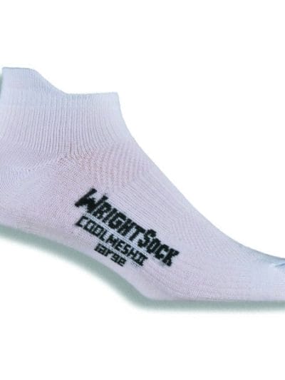 Fitness Mania - Wrightsock Coolmesh II Anti-Blister Tab Running Socks - White