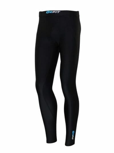 Fitness Mania - o2fit Mens Compression Pants with Zip Pocket - Black