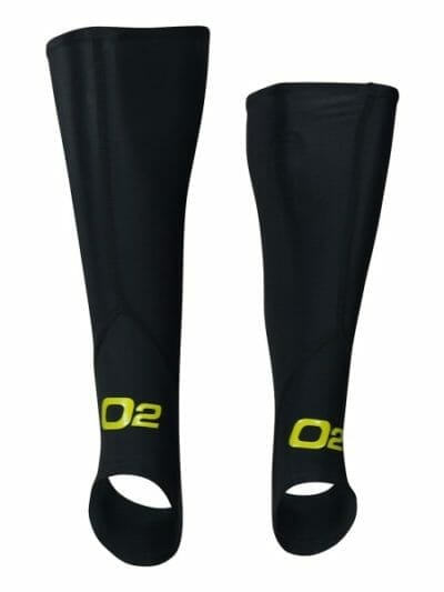 Fitness Mania - o2fit Unisex Compression Calf Guards with Stirrups - Charcoal