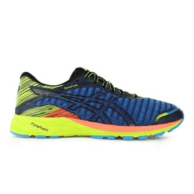 Fitness Mania - ASICS Mens Dynaflyte Blue / Black / Safety Yellow