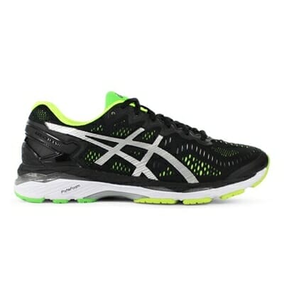 Fitness Mania - ASICS Mens GEL-Kayano 23 Black / Silver / Safety Yellow