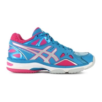 Fitness Mania - ASICS Womens GEL-Netburner 18 Blue Jewel / Silver / Pink