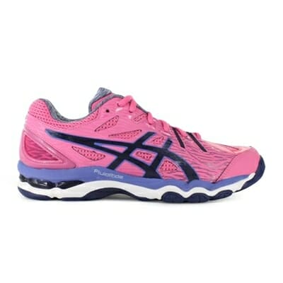 Fitness Mania - ASICS Womens GEL-Netburner Super 6 Pink / Blueprint / Primrose Purple