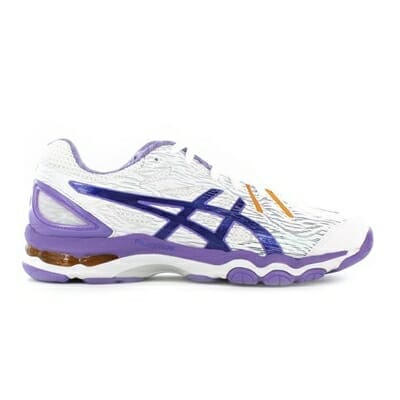 Fitness Mania - ASICS Womens Gel-Netburner Super 6 White/Blue