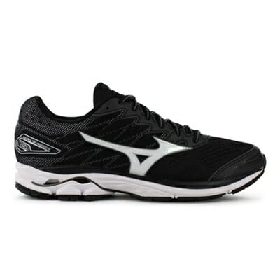 Fitness Mania - MIZUNO Mens Wave Rider 20 Black / White