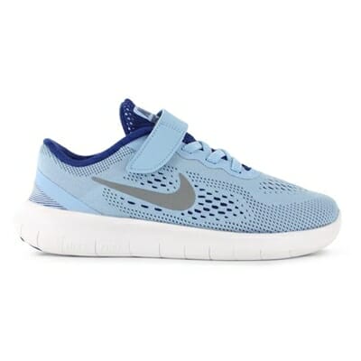 Fitness Mania - NIKE Kids Free RN (PSV) Metallic Silver / Blue