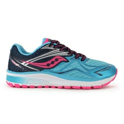 Fitness Mania - SAUCONY Kids (Girls) Ride 9 Blue / Pink