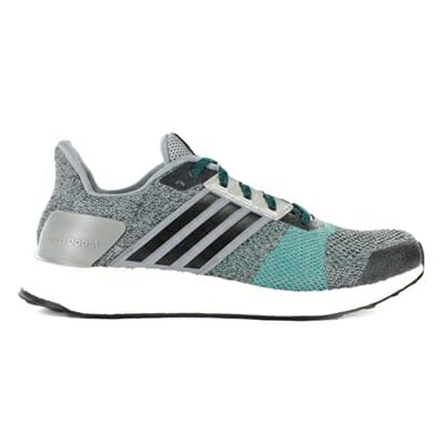 Fitness Mania - adidas Mens Ultra Boost ST Grey Core/Black/ EQT Green