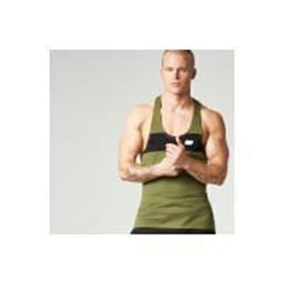 Fitness Mania - Myprotein Men's Core Stripe Stringer Vest - Khaki