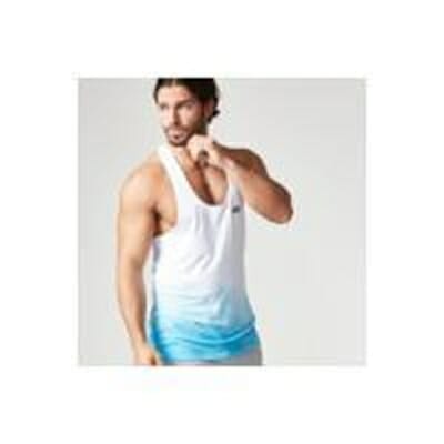 Fitness Mania - Myprotein Men's Dip Dye Stringer Vest - Turquoise