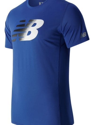 Fitness Mania - New Balance 63066 Men's Accelerate SS Graphic Top - MT63066MIB