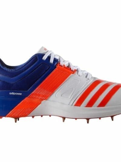 Fitness Mania - Adidas Adipower Vector Mens Cricket Bowling Shoes - Blue/Orange/White