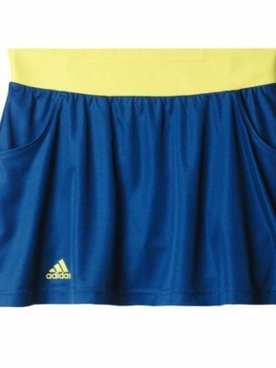 Fitness Mania - Adidas Club Kids Girls Tennis Skort - Tech Steel/Shock Slime