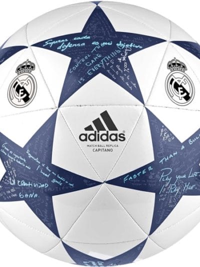 Fitness Mania - Adidas Finale 16 Real Madrid Capitano Soccer Ball - White/Super Purple/Raw Purple
