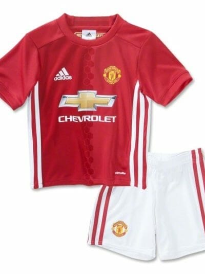 Fitness Mania - Adidas Manchester United Home 2016/2017 Kids Soccer Jersey/Short Set - Real Red/Power Red/White
