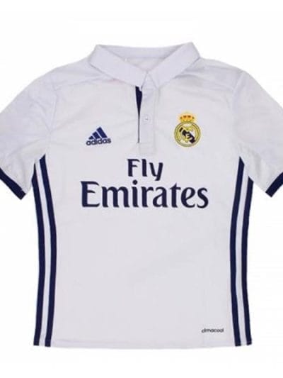 Fitness Mania - Adidas Real Madrid Home 2016/2017 Kids Soccer Jersey - Crystal White