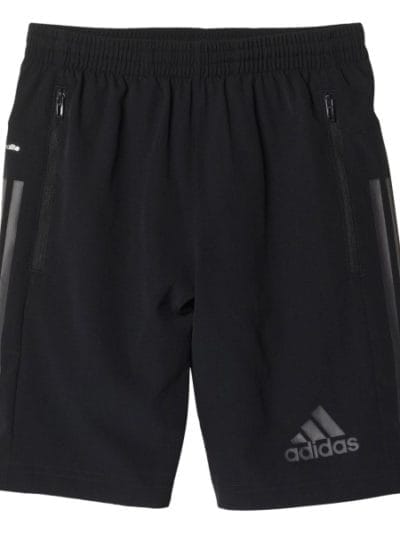 Fitness Mania - Adidas Woven Kids Boys Gym Training Shorts - Utility Black