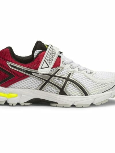 Fitness Mania - Asics GT-1000 4 PS - Kids Boys Running Shoes - White/Black/Racing Red