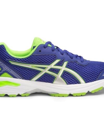 Fitness Mania - Asics Gel GT-1000 5 GS - Kids Boys Running Shoes - Asics Blue/White/Green Gecko