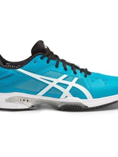 Fitness Mania - Asics Gel Solution Speed 3 Herringbone - Mens Tennis Shoes - Blue Jewel/White/Black