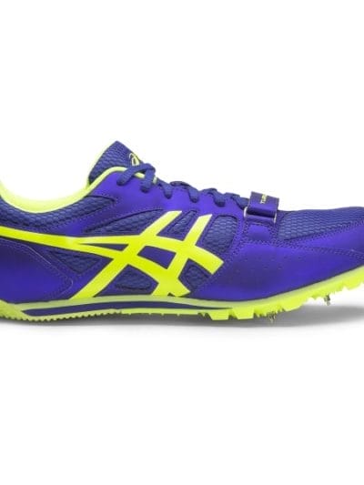 Fitness Mania - Asics Turbo Jump 2 - Mens Long Jump Spikes - Deep Blue/Flash Yellow