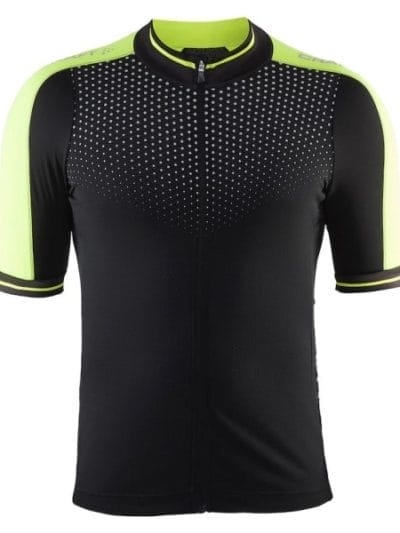 Fitness Mania - Craft Glow Mens Cycling Jersey - Black/Flumino