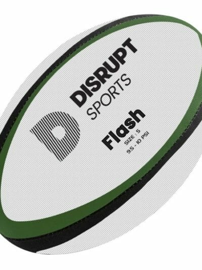 Fitness Mania - Disrupt Personalised Rugby Ball - Size 5 - Green