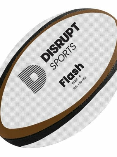 Fitness Mania - Disrupt Personalised Rugby Ball - Size 5 - Orange