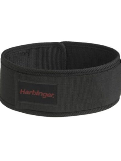 Fitness Mania - Harbinger 4" Nylon Weightlifting Belt - Black/White