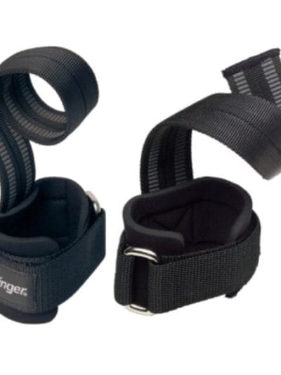 Fitness Mania - Harbinger Big Grip Pro Weightlifting Straps - Black