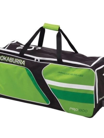 Fitness Mania - Kookaburra Pro 800 Cricket Wheelie Bag - Green/Black