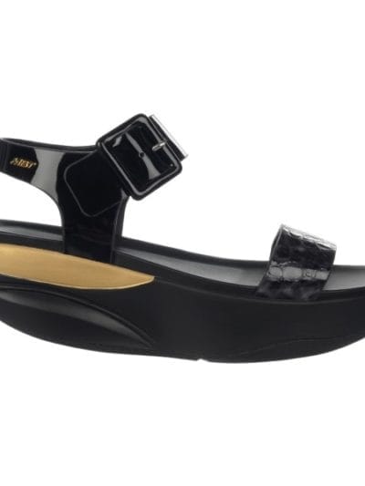 Fitness Mania - MBT Manni 6 Womens Sandals - Black Bubble Snake