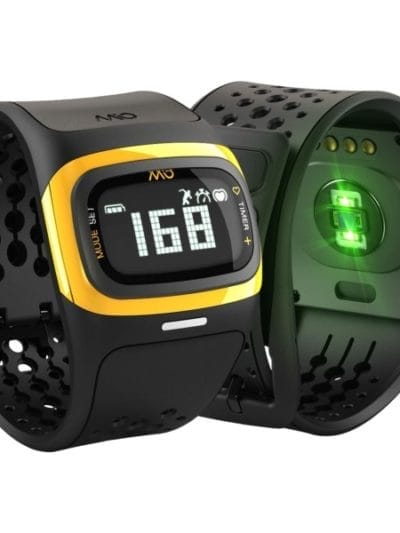 Fitness Mania - Mio Alpha 2 Strapless Heart Rate Monitor Watch - Yellow