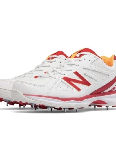 Fitness Mania - New Balance CK4030C2 (D) - Mens Cricket Spikes - White/Red