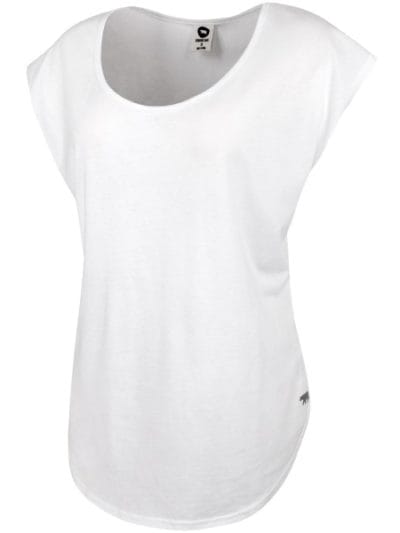 Fitness Mania - Running Bare Authority Dolman Womens Training Box T-Shirt - White