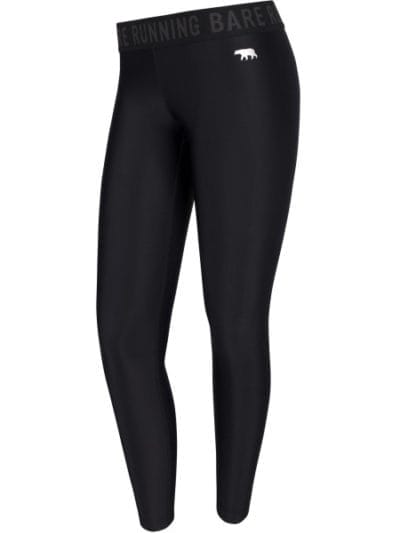 Fitness Mania - Running Bare Mid Rise Vixen Full Length Womens Training Tights - Black