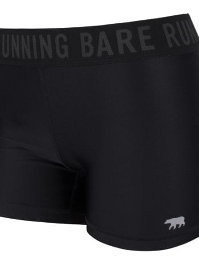 Fitness Mania - Running Bare Mid Rise Vixen Sport Womens Training Short Tights - Black