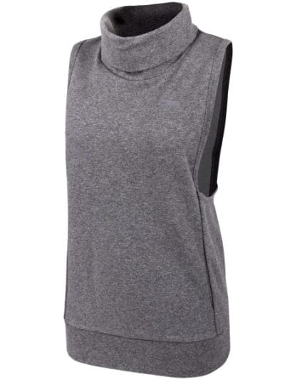 Fitness Mania - Running Bare Rey Cowl Neck Womens Training Vest - Grey/Marle