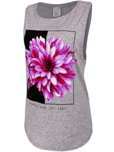 Fitness Mania - Running Bare Rumble Womens Muscle Tank Top - Grey Marle