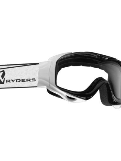 Fitness Mania - Ryders Shore Mountain Bike Goggles - White/Black - Standard Clear