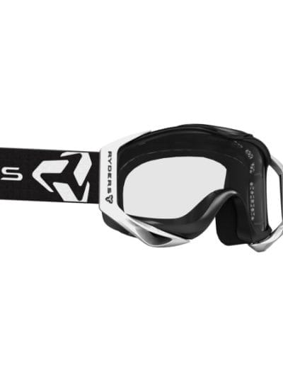 Fitness Mania - Ryders Tallcan Mountain Bike Goggles - Black/White - Standard Clear