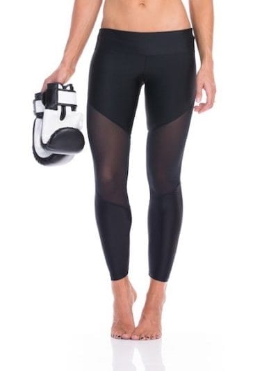 Fitness Mania - SIX30 Anj Mesh Womens Compression Training Tights - Black